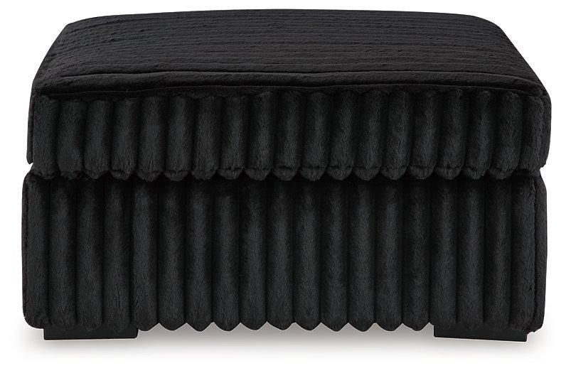 Midnight-Madness Oversized Accent Ottoman - R&R Furniture Gallery (Fountain Valley, CA)