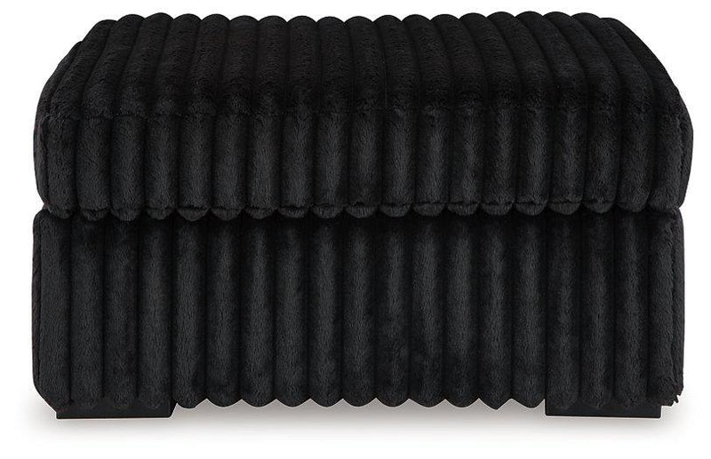 Midnight-Madness Oversized Accent Ottoman - R&R Furniture Gallery (Fountain Valley, CA)