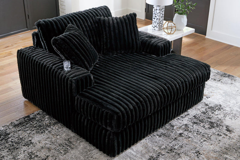 Midnight-Madness Oversized Chaise - R&R Furniture Gallery (Fountain Valley, CA)