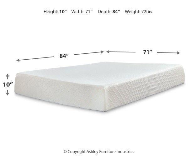 10 Inch Chime Memory Foam Mattress Set - R&R Furniture Gallery (Fountain Valley, CA)