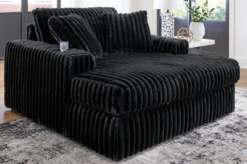 Midnight-Madness Oversized Chaise - R&R Furniture Gallery (Fountain Valley, CA)