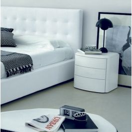 Drop - Modern Italian White Ash Mini Nightstand