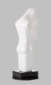 Love - Modern White Polyresin Sculpture — view 2