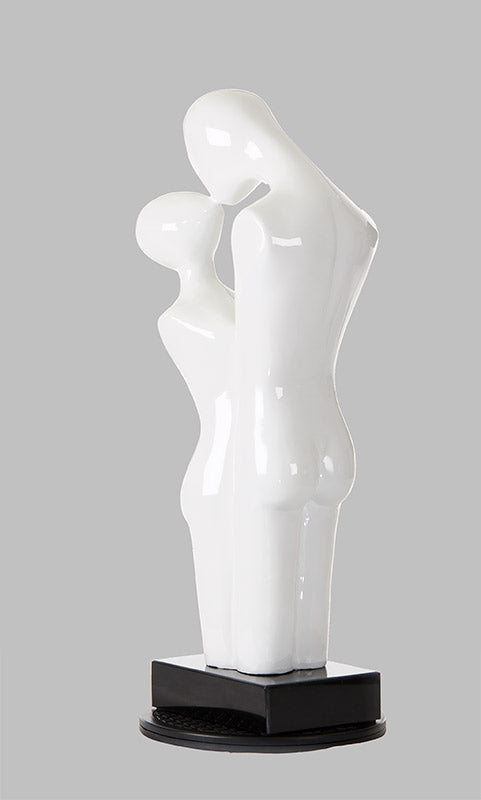 Love - Modern White Polyresin Sculpture — view 3