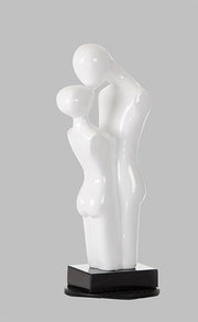 Love - Modern White Polyresin Sculpture — view 4