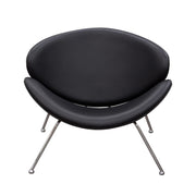 Set of (2) Roxy Black Accent Chair with Chrome Frame by Diamond Sofa - R&R Furniture Gallery (Fountain Valley, CA)