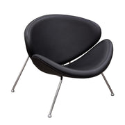 Set of (2) Roxy Black Accent Chair with Chrome Frame by Diamond Sofa - R&R Furniture Gallery (Fountain Valley, CA)