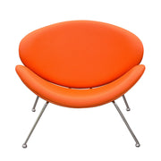 Set of (2) Roxy Orange Accent Chair with Chrome Frame by Diamond Sofa - R&R Furniture Gallery (Fountain Valley, CA)