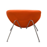 Set of (2) Roxy Orange Accent Chair with Chrome Frame by Diamond Sofa - R&R Furniture Gallery (Fountain Valley, CA)
