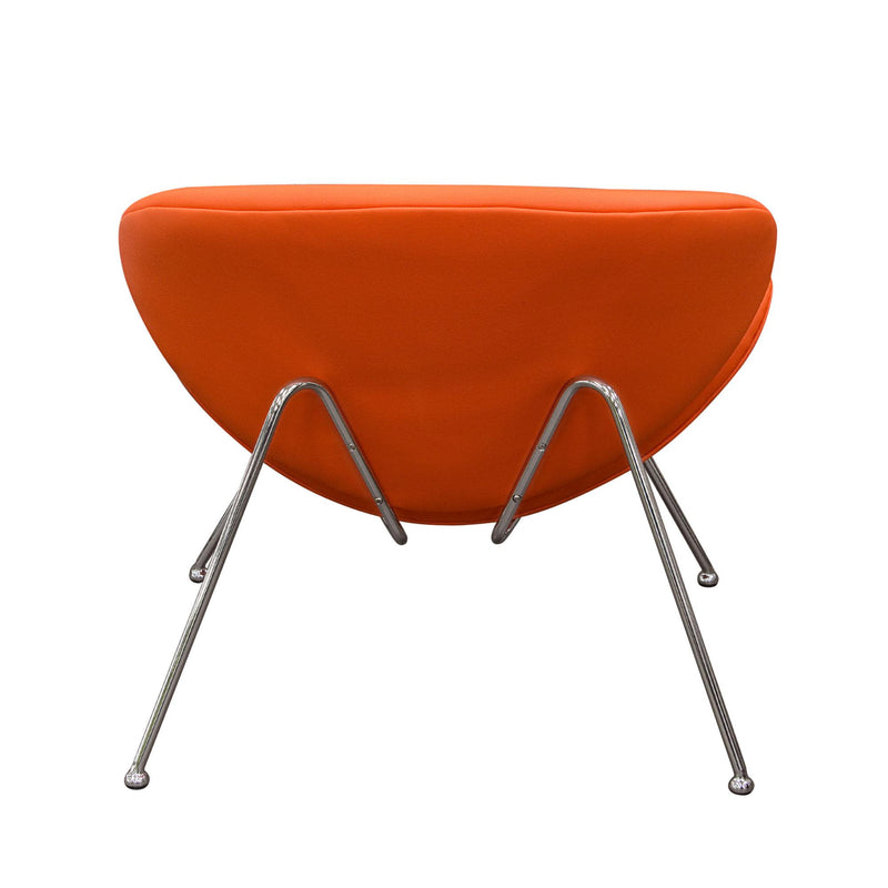 Set of (2) Roxy Orange Accent Chair with Chrome Frame by Diamond Sofa - R&R Furniture Gallery (Fountain Valley, CA)
