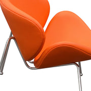 Set of (2) Roxy Orange Accent Chair with Chrome Frame by Diamond Sofa - R&R Furniture Gallery (Fountain Valley, CA)