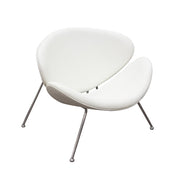 Set of (2) Roxy White Accent Chair with Chrome Frame by Diamond Sofa - R&R Furniture Gallery (Fountain Valley, CA)