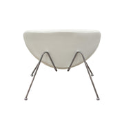 Set of (2) Roxy White Accent Chair with Chrome Frame by Diamond Sofa - R&R Furniture Gallery (Fountain Valley, CA)