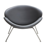 Set of (2) Roxy Accent Chair with Chrome Frame by Diamond Sofa - GREY - R&R Furniture Gallery (Fountain Valley, CA)