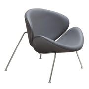 Set of (2) Roxy Accent Chair with Chrome Frame by Diamond Sofa - GREY - R&R Furniture Gallery (Fountain Valley, CA)