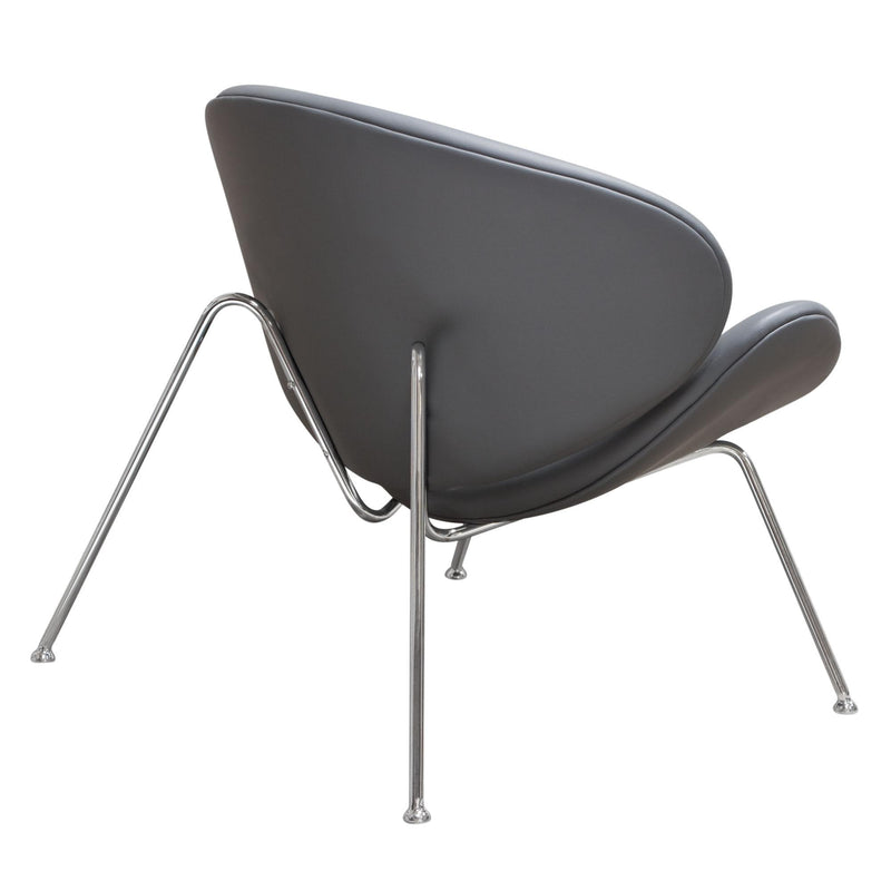 Set of (2) Roxy Accent Chair with Chrome Frame by Diamond Sofa - GREY - R&R Furniture Gallery (Fountain Valley, CA)