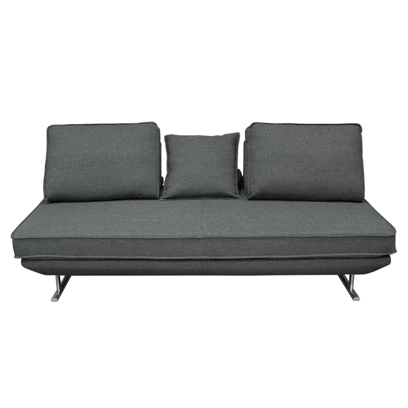Dolce Lounge Seating Platform with Moveable Backrest Supports by Diamond Sofa - Grey Fabric - R&R Furniture Gallery (Fountain Valley, CA)