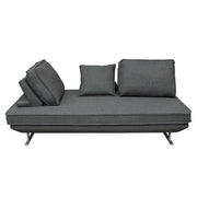 Dolce Lounge Seating Platform with Moveable Backrest Supports by Diamond Sofa - Grey Fabric - R&R Furniture Gallery (Fountain Valley, CA)