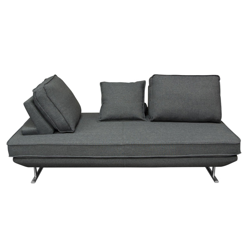Dolce Lounge Seating Platform with Moveable Backrest Supports by Diamond Sofa - Grey Fabric - R&R Furniture Gallery (Fountain Valley, CA)