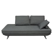 Dolce Lounge Seating Platform with Moveable Backrest Supports by Diamond Sofa - Grey Fabric - R&R Furniture Gallery (Fountain Valley, CA)