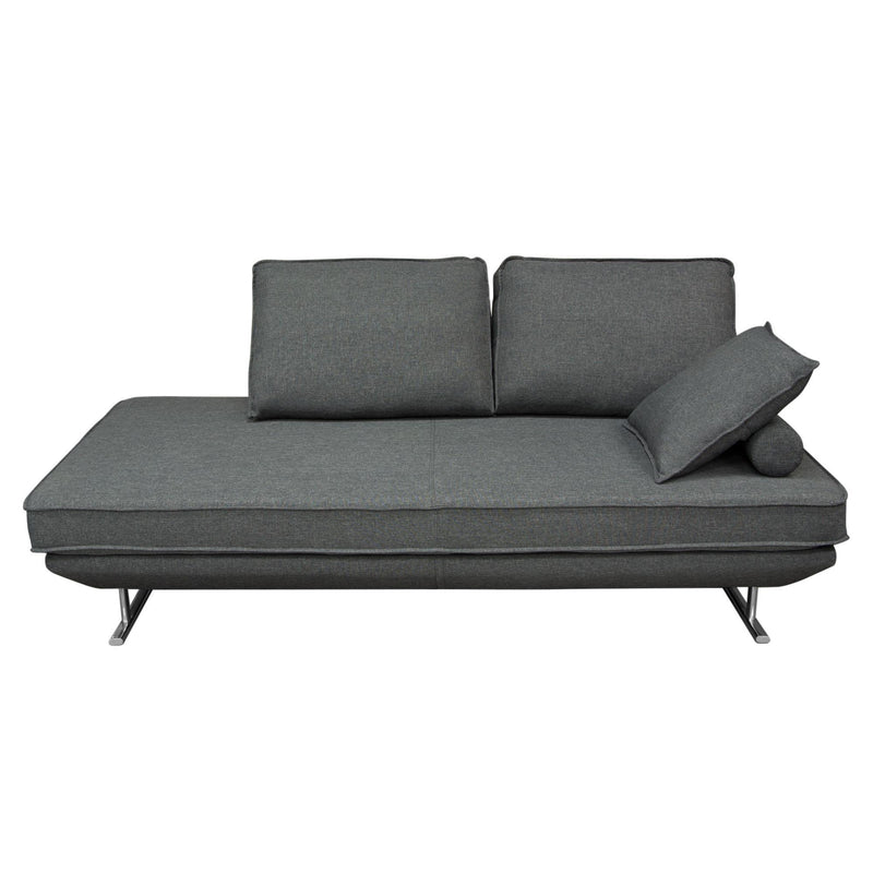 Dolce Lounge Seating Platform with Moveable Backrest Supports by Diamond Sofa - Grey Fabric - R&R Furniture Gallery (Fountain Valley, CA)