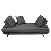 Dolce Lounge Seating Platform with Moveable Backrest Supports by Diamond Sofa - Grey Fabric - R&R Furniture Gallery (Fountain Valley, CA)