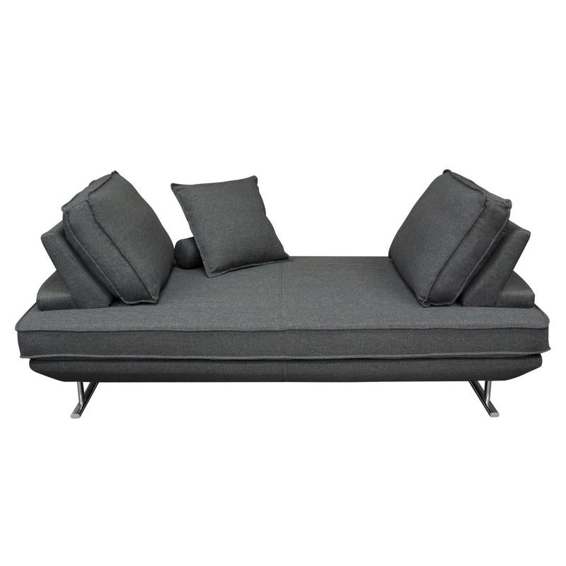 Dolce Lounge Seating Platform with Moveable Backrest Supports by Diamond Sofa - Grey Fabric - R&R Furniture Gallery (Fountain Valley, CA)