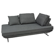 Dolce Lounge Seating Platform with Moveable Backrest Supports by Diamond Sofa - Grey Fabric - R&R Furniture Gallery (Fountain Valley, CA)
