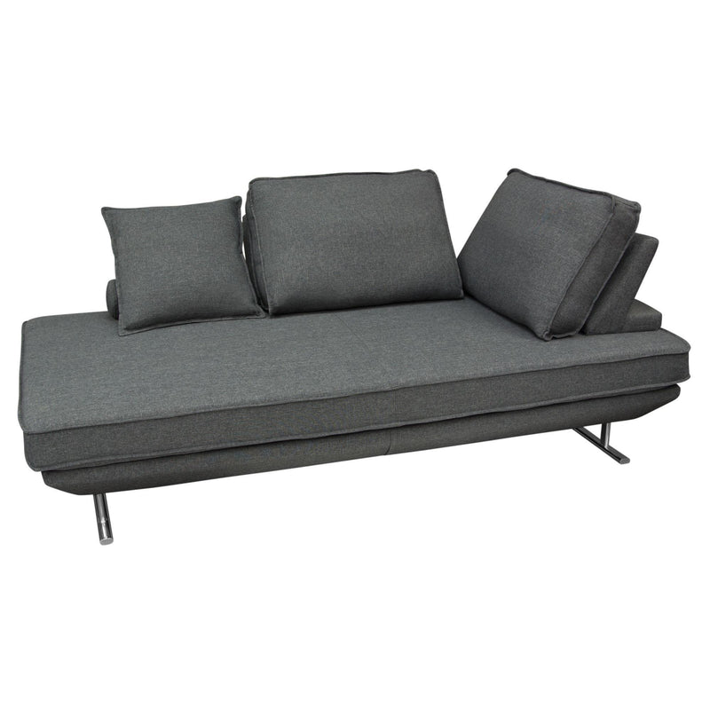 Dolce Lounge Seating Platform with Moveable Backrest Supports by Diamond Sofa - Grey Fabric - R&R Furniture Gallery (Fountain Valley, CA)