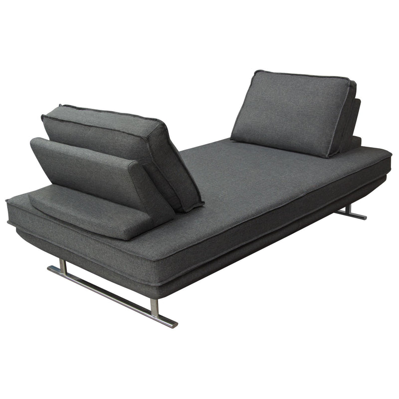 Dolce Lounge Seating Platform with Moveable Backrest Supports by Diamond Sofa - Grey Fabric - R&R Furniture Gallery (Fountain Valley, CA)
