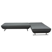 Dolce 2PC Lounge Seating Platforms with Moveable Backrest Supports by Diamond Sofa - Grey Fabric - R&R Furniture Gallery (Fountain Valley, CA)