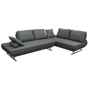 Dolce 2PC Lounge Seating Platforms with Moveable Backrest Supports by Diamond Sofa - Grey Fabric - R&R Furniture Gallery (Fountain Valley, CA)