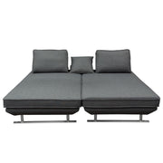 Dolce 2PC Lounge Seating Platforms with Moveable Backrest Supports by Diamond Sofa - Grey Fabric - R&R Furniture Gallery (Fountain Valley, CA)