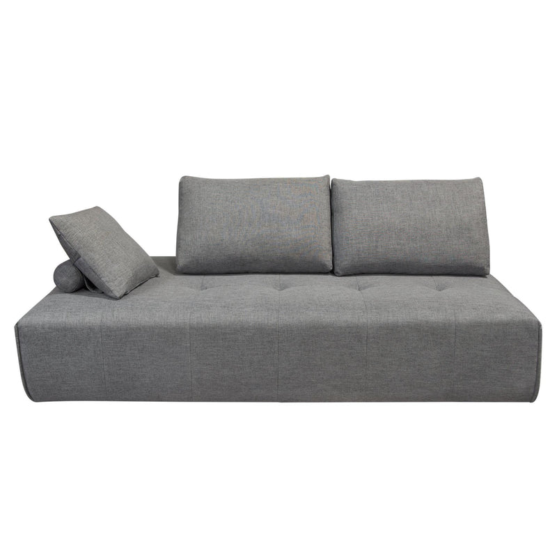 Cloud Lounge Seating Platform with Moveable Backrest Supports in Space Grey Fabric by Diamond Sofa - R&R Furniture Gallery (Fountain Valley, CA)