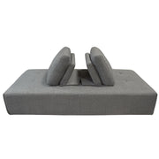 Cloud Lounge Seating Platform with Moveable Backrest Supports in Space Grey Fabric by Diamond Sofa - R&R Furniture Gallery (Fountain Valley, CA)