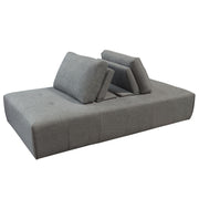 Cloud Lounge Seating Platform with Moveable Backrest Supports in Space Grey Fabric by Diamond Sofa - R&R Furniture Gallery (Fountain Valley, CA)