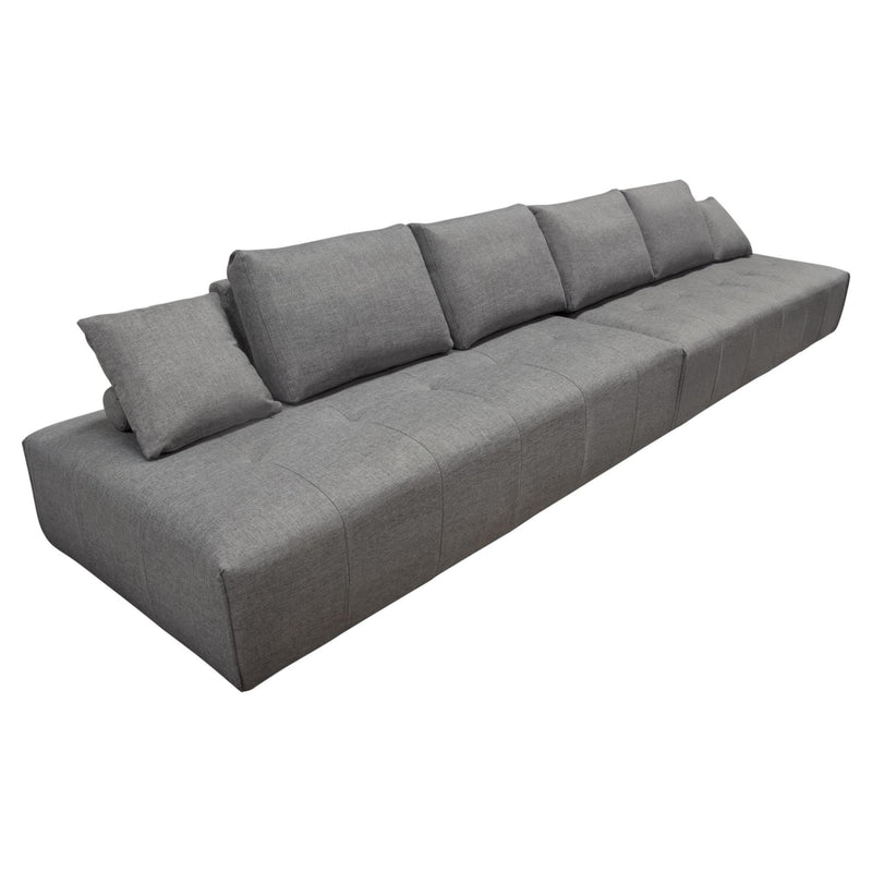 Cloud 2PC Lounge Seating Platforms with Moveable Backrest Supports in Space Grey Fabric by Diamond Sofa - R&R Furniture Gallery (Fountain Valley, CA)