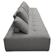 Cloud 2PC Lounge Seating Platforms with Moveable Backrest Supports in Space Grey Fabric by Diamond Sofa - R&R Furniture Gallery (Fountain Valley, CA)