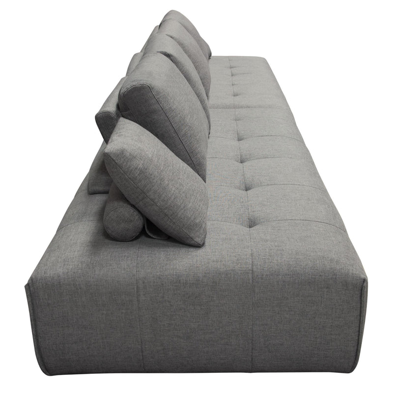 Cloud 2PC Lounge Seating Platforms with Moveable Backrest Supports in Space Grey Fabric by Diamond Sofa - R&R Furniture Gallery (Fountain Valley, CA)