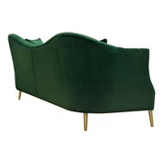 Ava Sofa in Emerald Green Velvet w/ Gold Leg by Diamond Sofa - R&R Furniture Gallery (Fountain Valley, CA)