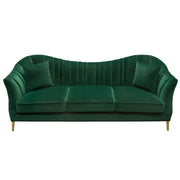 Ava Sofa in Emerald Green Velvet w/ Gold Leg by Diamond Sofa - R&R Furniture Gallery (Fountain Valley, CA)