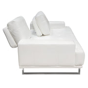 Russo Sofa w/ Adjustable Seat Backs in White Air Leather by Diamond Sofa - R&R Furniture Gallery (Fountain Valley, CA)