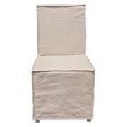 Sonoma 2-Pack Dining Chairs with Wood Legs and Sand Linen Removable Slipcover by Diamond Sofa - R&R Furniture Gallery (Fountain Valley, CA)