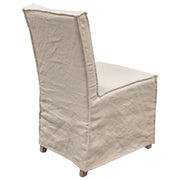 Sonoma 2-Pack Dining Chairs with Wood Legs and Sand Linen Removable Slipcover by Diamond Sofa - R&R Furniture Gallery (Fountain Valley, CA)