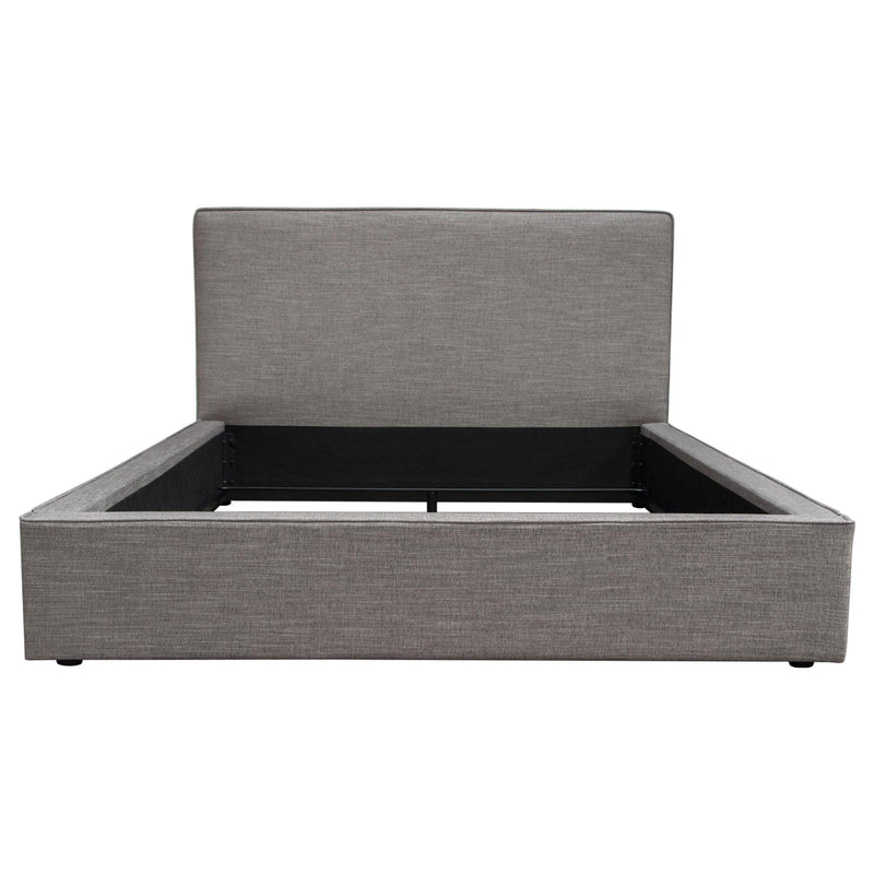 Cloud 43" Low Profile Eastern King Bed in Grey Fabric by Diamond Sofa - R&R Furniture Gallery (Fountain Valley, CA)