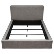 Cloud 43" Low Profile Queen Bed in Grey Fabric by Diamond Sofa - R&R Furniture Gallery (Fountain Valley, CA)