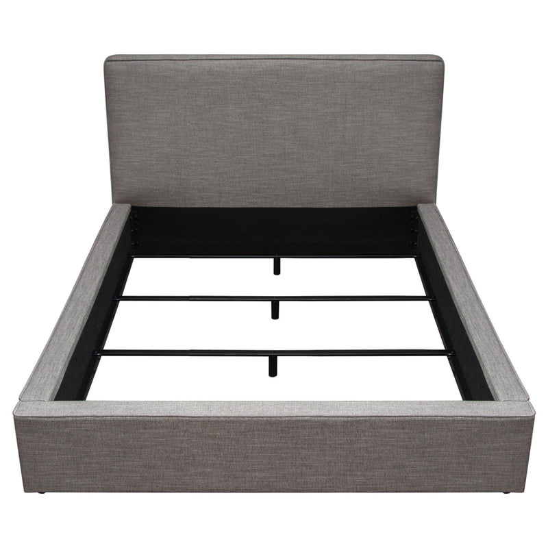 Cloud 43" Low Profile Queen Bed in Grey Fabric by Diamond Sofa - R&R Furniture Gallery (Fountain Valley, CA)