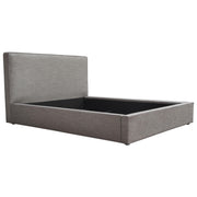 Cloud 43" Low Profile Eastern King Bed in Grey Fabric by Diamond Sofa - R&R Furniture Gallery (Fountain Valley, CA)