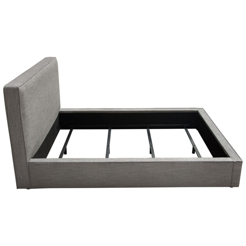 Cloud 43" Low Profile Queen Bed in Grey Fabric by Diamond Sofa - R&R Furniture Gallery (Fountain Valley, CA)