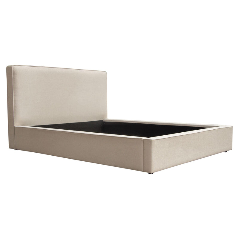 Cloud 43" Low Profile Eastern King Bed in Sand Fabric by Diamond Sofa - R&R Furniture Gallery (Fountain Valley, CA)